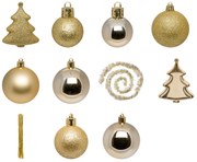 Zestaw ozdób choinkowych, 44 elementy