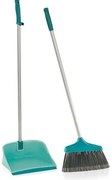 Leifheit Zestaw do zamiatania miotełka i śmietniczka z długim trzonkiem