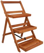 Stojak na rośliny z drewna akacji F1-S65