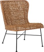 Fotel z plecionką w naturalnym kolorze Somme – Bloomingville