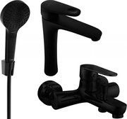 Mexen Kama R05 zestaw wannowy, czarny - 72513R05-70