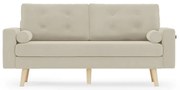 Beżowa 3-osobowa sofa MANDI