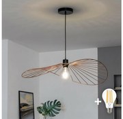 Brilagi - LED żyrandol na lince CERIA WIRE 1xE27/40W/230V 60x80 cm brąz
