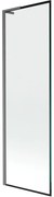 Mexen Next L parawan nawannowy 1-skrzydłowy 60 x 150 cm, czarna ramka,  gun gray szczotkowany - 895-060-000-03-70-66