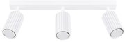 Listwa oświetleniowa 3-punktowa KARBON 3L biała ryflowana SOLLUX LIGHTING