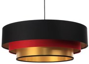 Lampa wisząca TRIO MIX czarna/czerwona/złota BPS KONCEPT