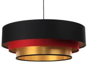 Lampa wisząca TRIO MIX czarna/czerwona/złota BPS KONCEPT