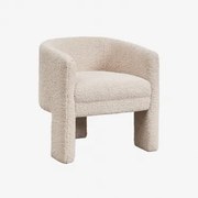 Tapicerowane Krzesło Jadalniane Irati Chenille Kremowy Beż - Sklum