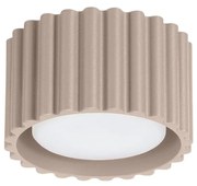 Plafon AURA 1 taupe GX53 ryflowany SOLLUX  LIGHTING