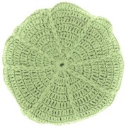 Okrągła poduszka dekoracyjna DORA 45 cm, jasnozielona