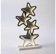 Zewnętrzna świąteczna dekoracja LED, 3,6 W / 230 V, IP44, ciepła biała — gwiazdy
