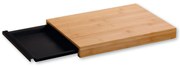 Bambusowa deska do krojenia z wyciąganą tacką, 34 x 24 cm, Kesper