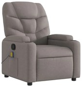 Rozkładany fotel masujący taupe S0-R81
