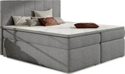 Łóżko kontynentalne BOLERO 180x200 szare z pojemnikiem ELTAP