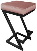 Hoker niski ZAZU VELVET różowy ATOS