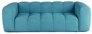 Turkusowa aksamitna sofa 225 cm Cube – Bonami Selection