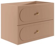 Szafka łazienkowa wisząca pod umywalkę - Stary róż - 80 cm - SATOBAL