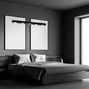 Lampa wisząca ALEXANDER 5xGX53, listwa, czarna
