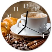 Zegar szklany okrągły Anyż Cynamon