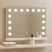 Aquamarin Lustro łazienkowe LED Hollywood 58 x 43 cm