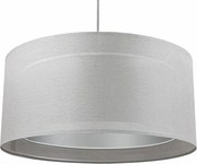 Lampa wisząca DUO LEN LIGHT 003-60 szara/srebrna