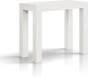 Wysuwana konsola z efektem białego jesionu 90×45 cm - 90×300 - VIAREGGIO