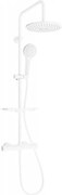 Mexen KT05 zestaw prysznicowy natynkowy z deszczownicą i baterią termostatyczną, biały - 771500593-20