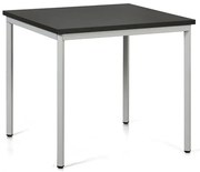 Stół jadalniany TRIVIA, 80x80 cm, szara podstawa, wenge