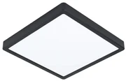 Czarna lampa sufitowa LED 28,5x28,5 cm FUEVA 5 – EGLO
