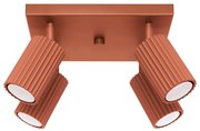 Ceglasta lampa sufitowa 25x25 cm Gleam – Nice Lamps