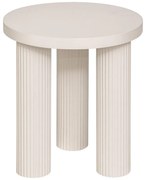 Stolik kawowy okrągły TELLA, kremowy, Ø 40 cm