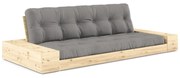 Szara rozkładana sofa 244 cm Base – Karup Design