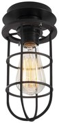 Czarna lampa sufitowa z metalowym kloszem ø 12 cm Kimil – Opviq lights