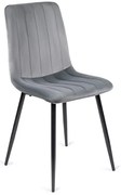 Nowoczesne szare pikowane krzesło R7-N90