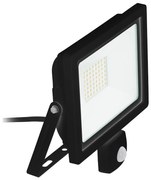 Eglo 64872 - Reflektor LED FILETTI 30W 230V 3000K IP44 czarny z czujnikiem