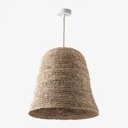 Lampa Sufitowa Wisząca Kayradens Naturalny - Biała & Ø40 Cm - ↑45 Cm Kayradens - Sklum