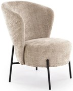 Nowoczesny beżowy fotel wypoczynkowy Z6-B12