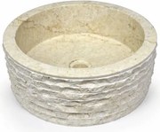 DIVERO Umywalka nablatowa z naturalnego kamienia Roma