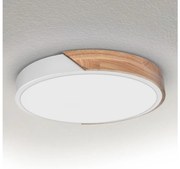 Brilagi - Oprawa sufitowa LED PILANA LED/24W/230V dąb/biały Ø 30 cm