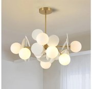 Brilagi - Żyrandol na pręcie BALMO 8xG9/9W/230V śr. 60 cm złoty/biały