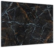 Obraz - Czarny marmur (70x50 cm)