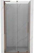Mexen Velar L drzwi prysznicowe rozsuwane 90 cm, transparent, różowe złoto - 871-090-003-01-60