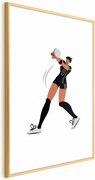 Plakat Siatkarka 60x90 cm z ramą złotą z marginesem ARTGEIST B