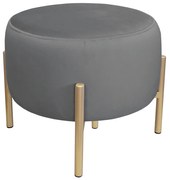 Pufa OLA LOFT ławka podnóżek metal złota BL14