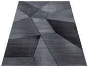 Dywan nowoczesny Beta wielokąty szary 80 cm x 150 cm