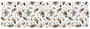 Bawełniany bieżnik ze świątecznym motywem 40x140 cm Festive Flowers – Butter Kings