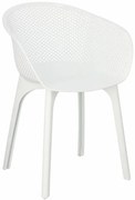 Białe krzesło ażurowe E9-P52