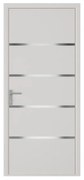 Drzwi zewnętrzne z białego aluminium wys. 218 x szer. 96 cm - lewe - ISALINA