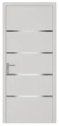 Drzwi zewnętrzne z białego aluminium wys. 218 x szer. 96 cm - lewe - ISALINA