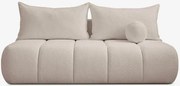Sofa z Funkcją Spania SARIA Beżowa Boucle Nowoczesna